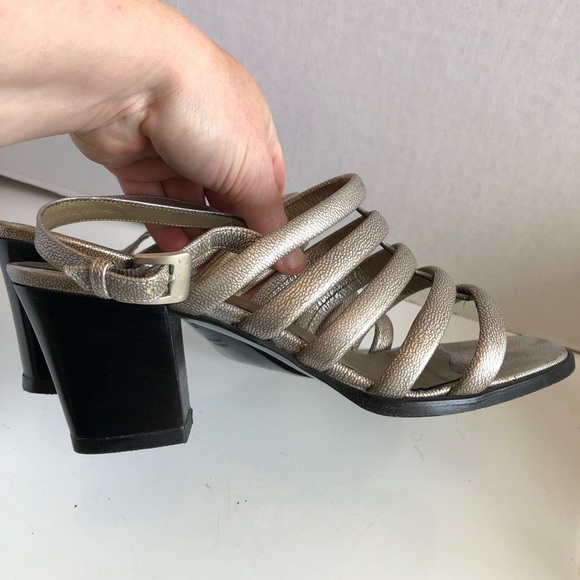 Gorg! YSL Yves Saint Laurent strappy block high heel shoes - Picture 7 of 16